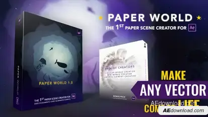 Paper World Video Displays template preview