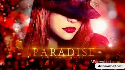 Paradise Slideshow Video Displays template preview