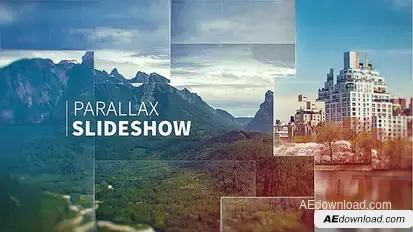 Abstract Parallax Slideshow Video Displays template preview