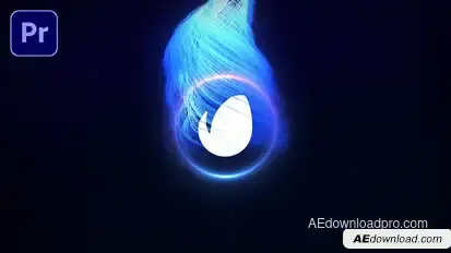 Particle Logo Video Displays template preview