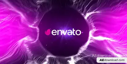 Particle Space Logo Video Displays template preview