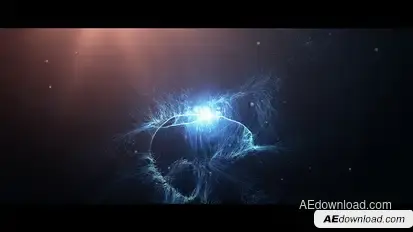 Particle Streaks Logo Premiere Pro template preview