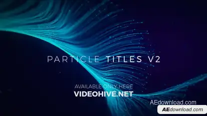 Particle Titles V2 Video Displays template preview