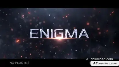 Particle Trailer Titles Video Displays template preview