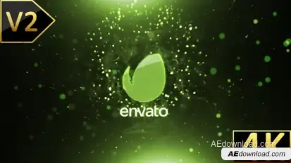Particle Wave Logo Video Displays template preview