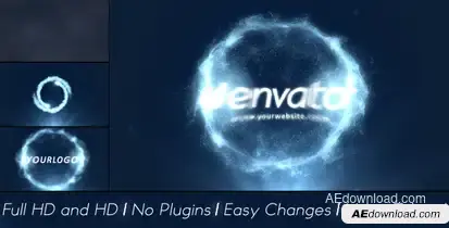 Particles Explosion Logo Reveal Video Displays template preview