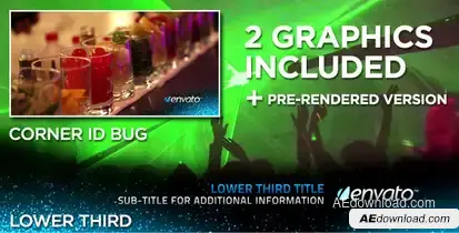 Particular Lower Third Video Displays template preview
