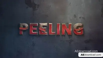 Peeling Paint And Metal Titles Premiere Pro template preview
