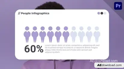 People Charts Infographics | MOGRT Premiere Pro template preview