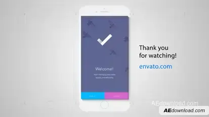 Perspective Mobile App Promo Video Displays template preview