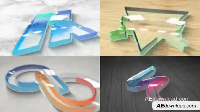 Perspex Plastic Logo Reveal Video Displays template preview