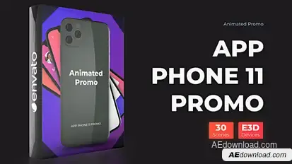 Phone 11 Pro Max Presentation - App Promo Mockup Video Displays template preview