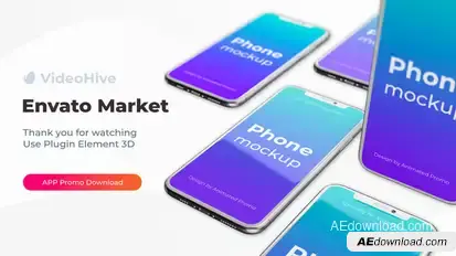 Phone App 11 Pro S20 Ultra App Promo Mockup Video Displays template preview