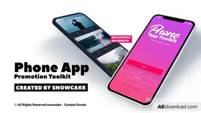 Phone App Promotion Toolkit Video Displays template preview