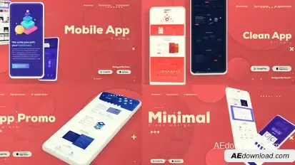 Phone Mockup Promo Premiere Pro template preview