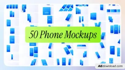 Phone Mockups Video Displays template preview