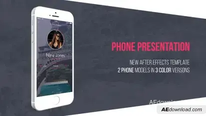 Phone Presentation Kit Video Displays template preview