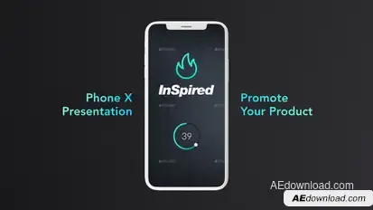 Phone X Promo Video Displays template preview