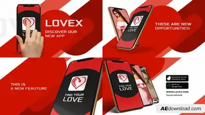 Phone Xs - App Promo Video Displays template preview