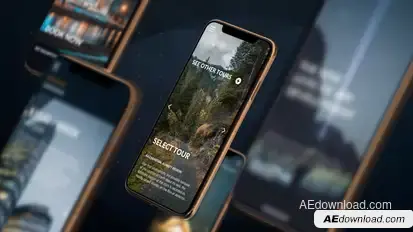 Phone XS App Presentation Video Displays template preview