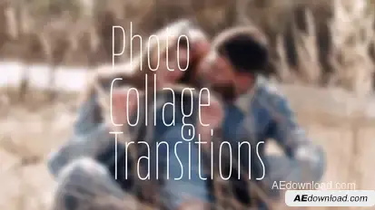 Photo Collage Transitions Premiere Pro template preview