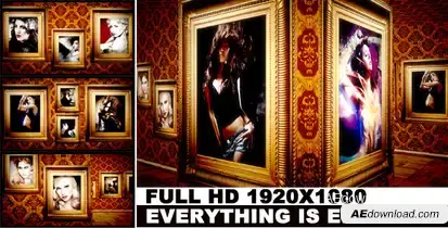 Photo Exhibition Video Displays template preview