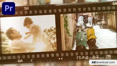 Photo Film Slideshow Premiere Pro template preview