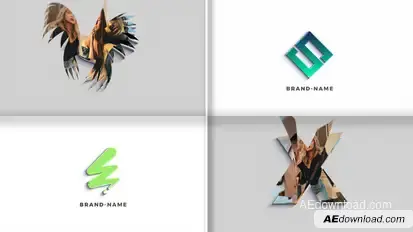 Photo Flip Logo Premiere Pro template preview