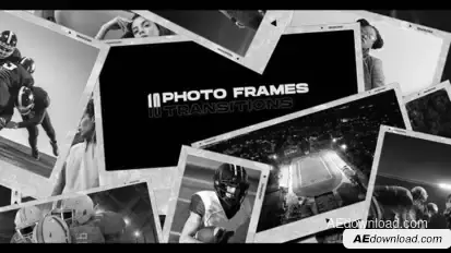 Photo Frames Transitions (MOGRT) Premiere Pro template preview