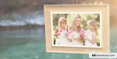 Photo Gallery at the Seaside Video Displays template preview
