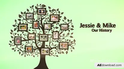 Photo Gallery Love Story Video Displays template preview