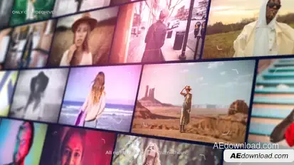 PHOTO WALL OPENER Video Displays template preview