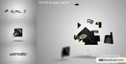 Pieces Logo Formation Video Displays template preview