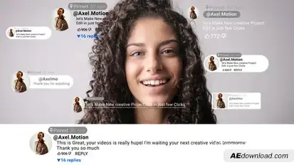 Pinned Comments -Youtube Morgt Premiere Pro template preview