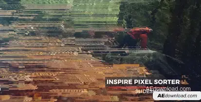 Pixel Sorter Slideshow Video Displays template preview