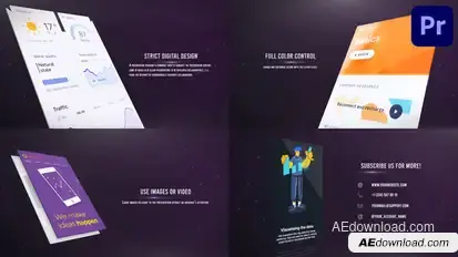 Pixel Website Presentation for Premiere Pro Premiere Pro template preview