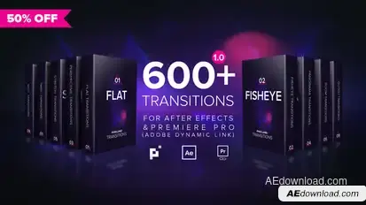 Pixelland transitions Pack Video Displays template preview