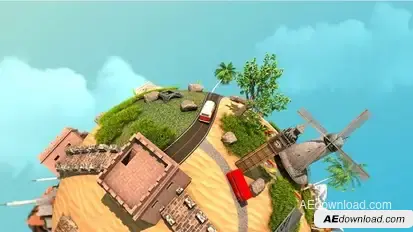 Planet Travel Video Displays template preview