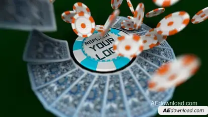 Playing Cards Logo Premiere Pro template preview