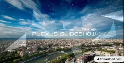 Plexus Slideshow 4K Video Displays template preview