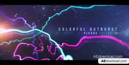 Plexus Titles 3 (Colorful Outburst) Video Displays template preview
