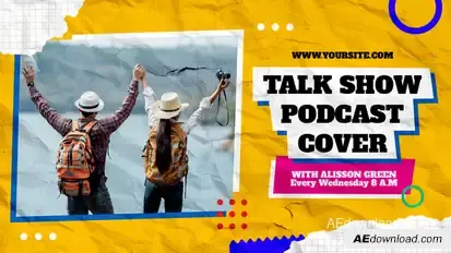Podcast Audio Visualizers Promo MOGRT Premiere Pro template preview