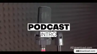 Podcast Opener | MOGRT Premiere Pro template preview