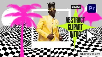 Postmodern Anti-Design Intro Premiere Pro template preview