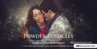 Powder Particles Video Displays template preview