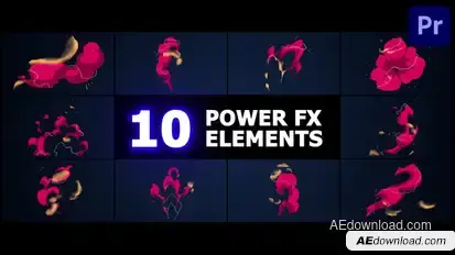 Power Elements | Premiere Pro MOGRT Premiere Pro template preview