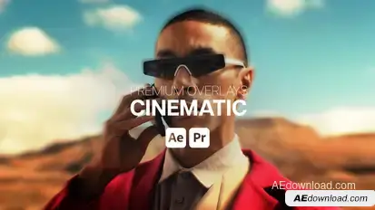 Premium Overlays Cinematic Premiere Pro template preview