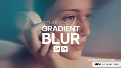 Premium Overlays Gradient Blur Premiere Pro template preview