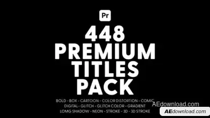 Premium Titles Pack for Premiere Pro Premiere Pro template preview