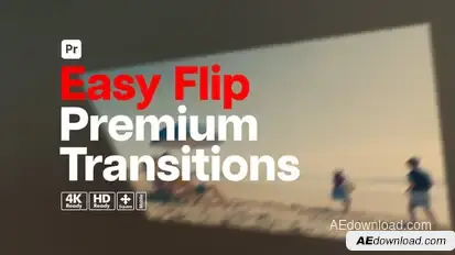 Premium Transitions Easy Flip for Premiere Pro Premiere Pro template preview